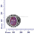 Purple Copper Turquoise Gemstone 925 Sterling Silver Ring Jewelry